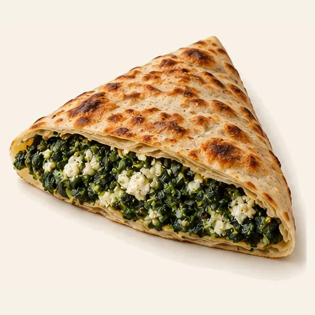 Gözleme with Spinach & Cheese