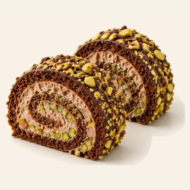 Chocolate & Pistachio Roll